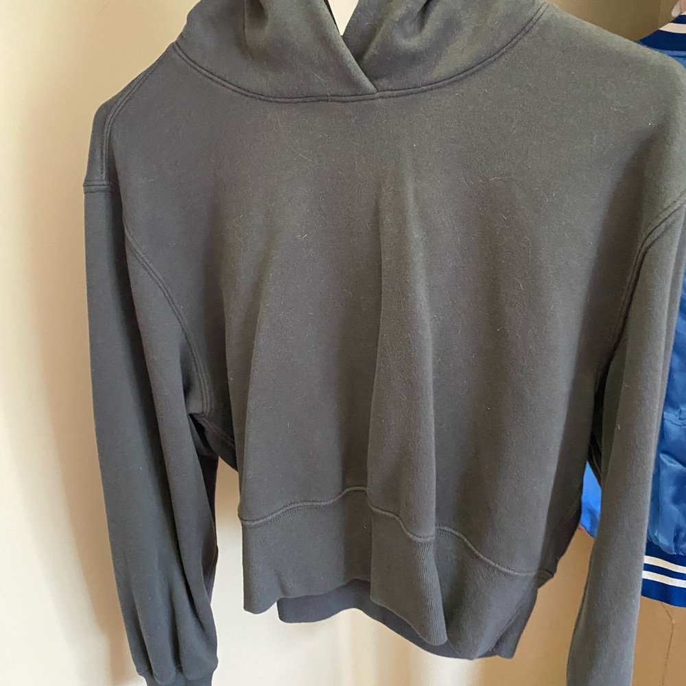 Abercrombie & Fitch Charcoal Hooded Sweatshirt EUC Size XS